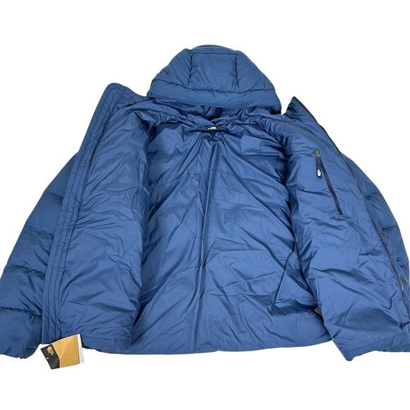 NWT Men's North Face Baltic Hoodie Insulated 600-Down Puffer Jacket XXL Blue B3 - Picture 2 of 11